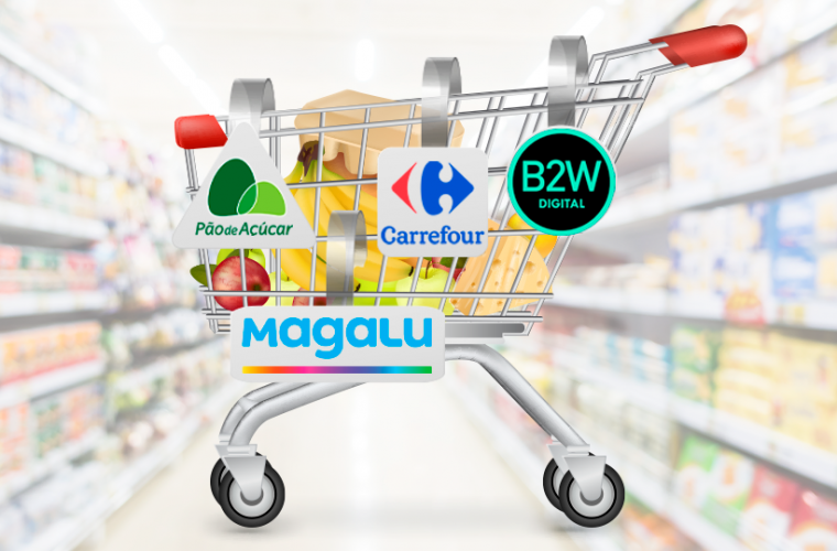 Briga de gigantes: Carrefour, GPA, Magalu e B2W disputam varejo alimentar